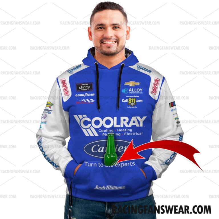 Nascar store - Loyal fans of Josh Williams's Combo Unisex Pop Top Hoodie + Unisex Long Pants,Unisex Pop Top Hoodie,Unisex Long Pants:vintage nascar racing suit,uniform,apparel,shirts,merch,hoodie,jackets,shorts,sweatshirt,outfits,clothes