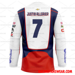 Justin Allgaier Nascar Racing 2023 Uniform Apparel Clothes Baseball Jersey Hockey Jersey 4 Nascar store - Loyal fans of Justin Allgaier's Unisex Baseball Jerseys,Kid Baseball Jerseys,Youth Baseball Jerseys,Men's Hockey Jerseys,WoMen's Hockey Jerseys,Youth's Hockey Jerseys:vintage nascar racing suit,uniform,apparel,shirts,merch,hoodie,jackets,shorts,sweatshirt,outfits,clothes