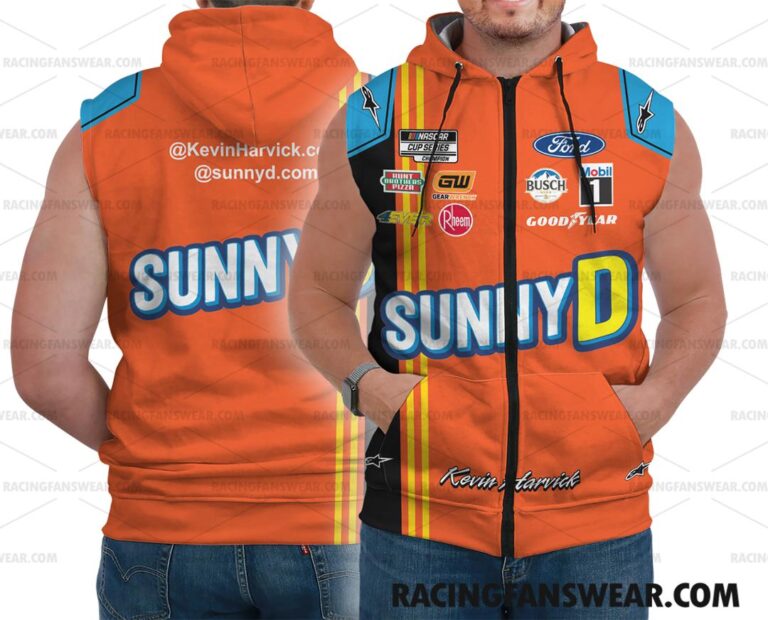 Nascar store - Loyal fans of Kevin Harvick's Unisex Sleeveless Hoodie,Unisex Hooded T-Shirt,Kid Sleeveless Hoodie,Kid Hooded T-Shirts:vintage nascar racing suit,uniform,apparel,shirts,merch,hoodie,jackets,shorts,sweatshirt,outfits,clothes