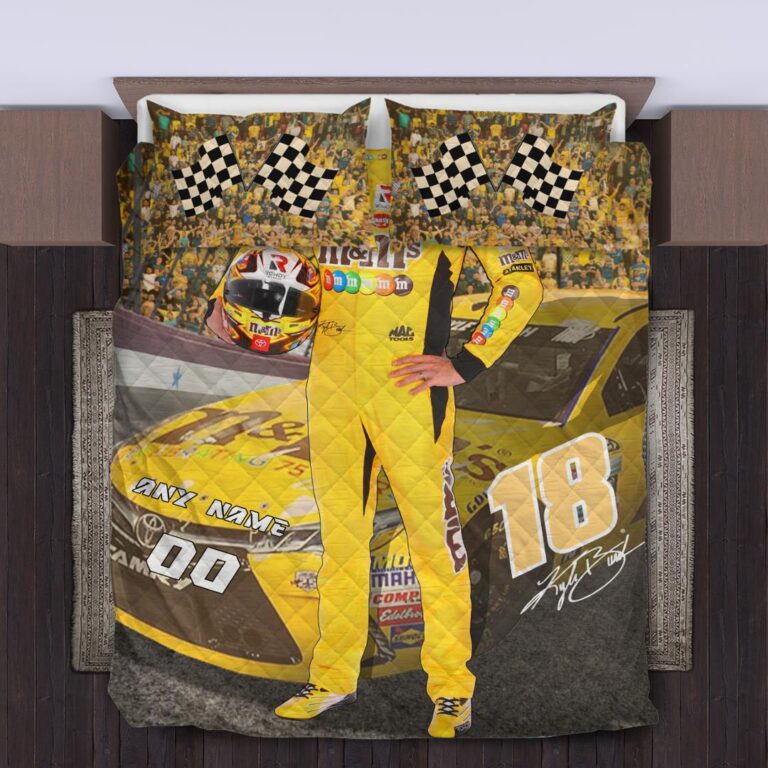 Nascar store - Loyal fans of Kyle Busch's Bedding Duvet Cover + 1/2 Pillow Cases:vintage nascar racing suit,uniform,apparel,shirts,merch,hoodie,jackets,shorts,sweatshirt,outfits,clothes