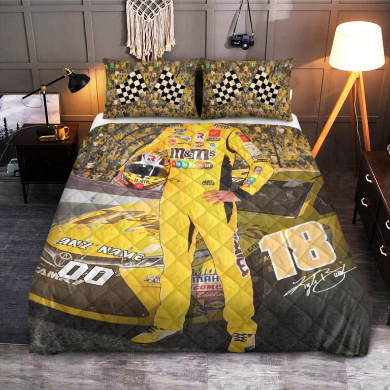 Nascar store - Loyal fans of Kyle Busch's Bedding Duvet Cover + 1/2 Pillow Cases:vintage nascar racing suit,uniform,apparel,shirts,merch,hoodie,jackets,shorts,sweatshirt,outfits,clothes