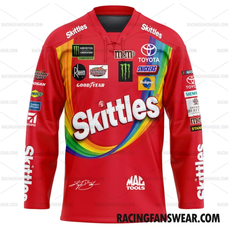 Nascar store - Loyal fans of Kyle Busch's Men's Hockey Jerseys,WoMen's Hockey Jerseys,Youth's Hockey Jerseys:vintage nascar racing suit,uniform,apparel,shirts,merch,hoodie,jackets,shorts,sweatshirt,outfits,clothes