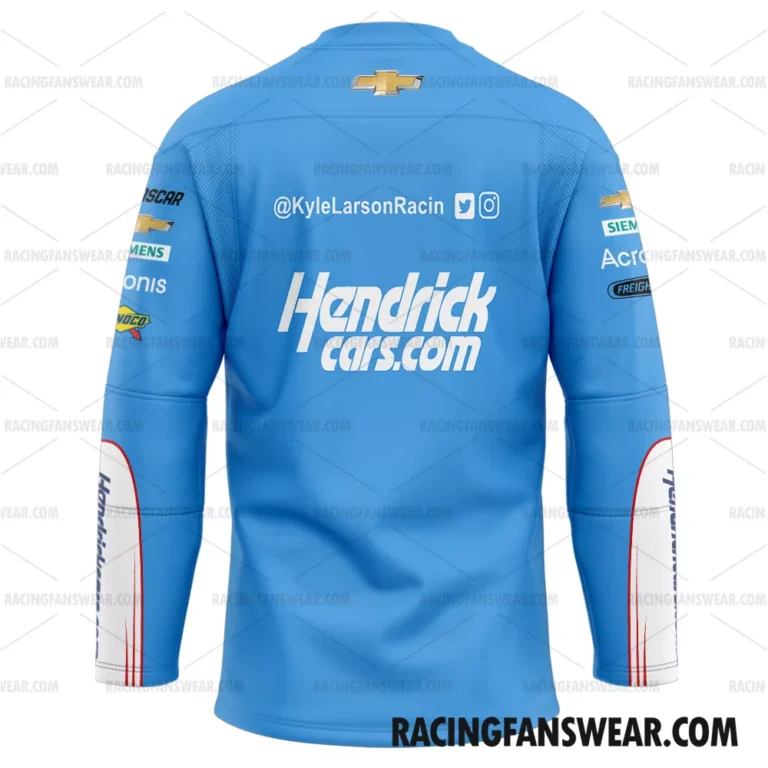 Nascar store - Loyal fans of Kyle Larson's Men's Hockey Jerseys,WoMen's Hockey Jerseys,Youth's Hockey Jerseys:vintage nascar racing suit,uniform,apparel,shirts,merch,hoodie,jackets,shorts,sweatshirt,outfits,clothes