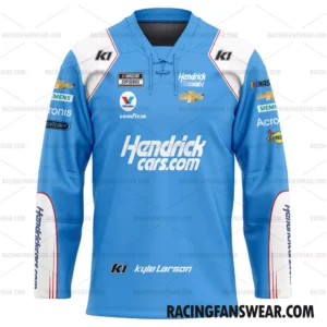 Nascar store - Loyal fans of Kyle Larson's Men's Hockey Jerseys,WoMen's Hockey Jerseys,Youth's Hockey Jerseys:vintage nascar racing suit,uniform,apparel,shirts,merch,hoodie,jackets,shorts,sweatshirt,outfits,clothes