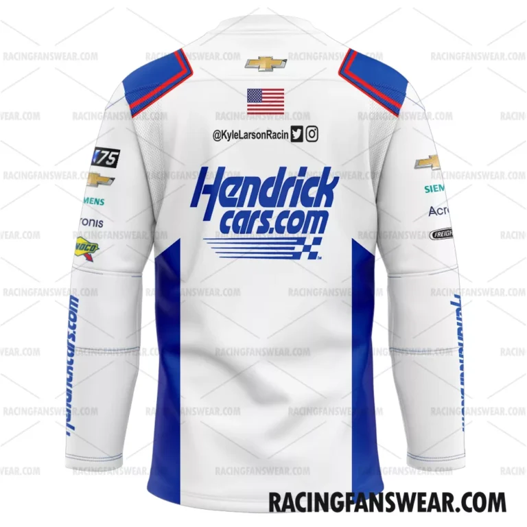 Nascar store - Loyal fans of Kyle Larson's Men's Hockey Jerseys,WoMen's Hockey Jerseys,Youth's Hockey Jerseys:vintage nascar racing suit,uniform,apparel,shirts,merch,hoodie,jackets,shorts,sweatshirt,outfits,clothes