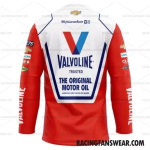 Kyle Larson Nascar 2023 Valvoline Racing Suit Uniform Apparel Clothes Adult Kid Hockey Jersey 1 Nascar store - Loyal fans of Kyle Larson's Men's Hockey Jerseys,WoMen's Hockey Jerseys,Youth's Hockey Jerseys:vintage nascar racing suit,uniform,apparel,shirts,merch,hoodie,jackets,shorts,sweatshirt,outfits,clothes