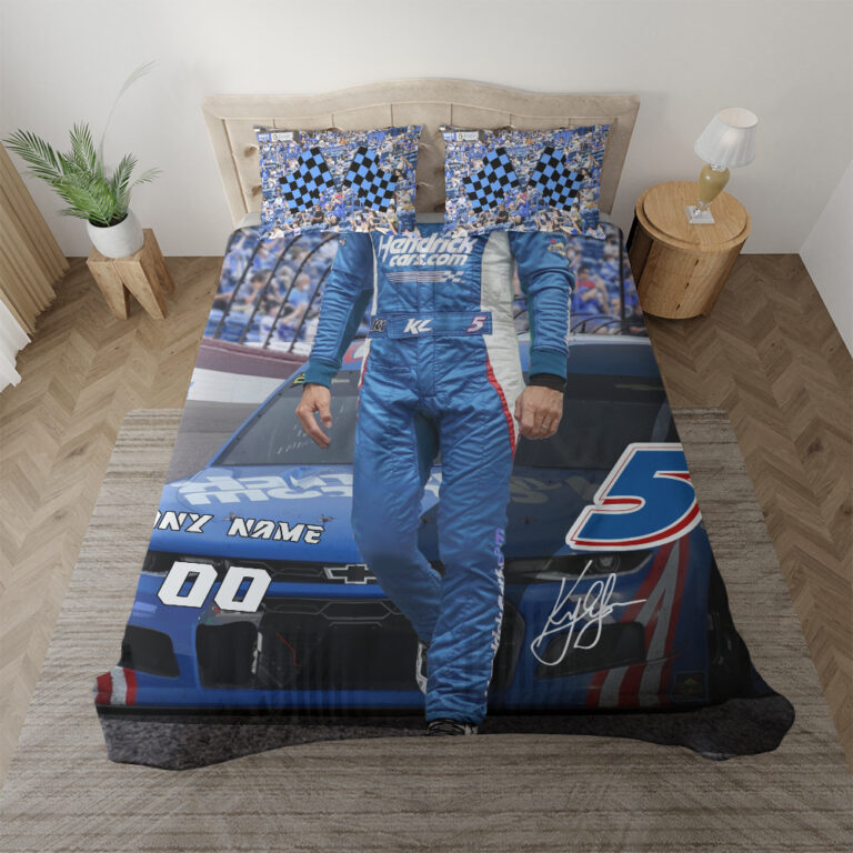 Nascar store - Loyal fans of Kyle Larson's Bedding Duvet Cover + 1/2 Pillow Cases:vintage nascar racing suit,uniform,apparel,shirts,merch,hoodie,jackets,shorts,sweatshirt,outfits,clothes