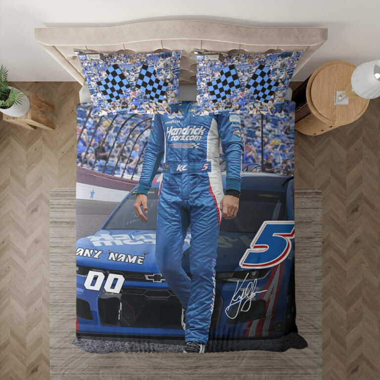 Nascar store - Loyal fans of Kyle Larson's Bedding Duvet Cover + 1/2 Pillow Cases:vintage nascar racing suit,uniform,apparel,shirts,merch,hoodie,jackets,shorts,sweatshirt,outfits,clothes