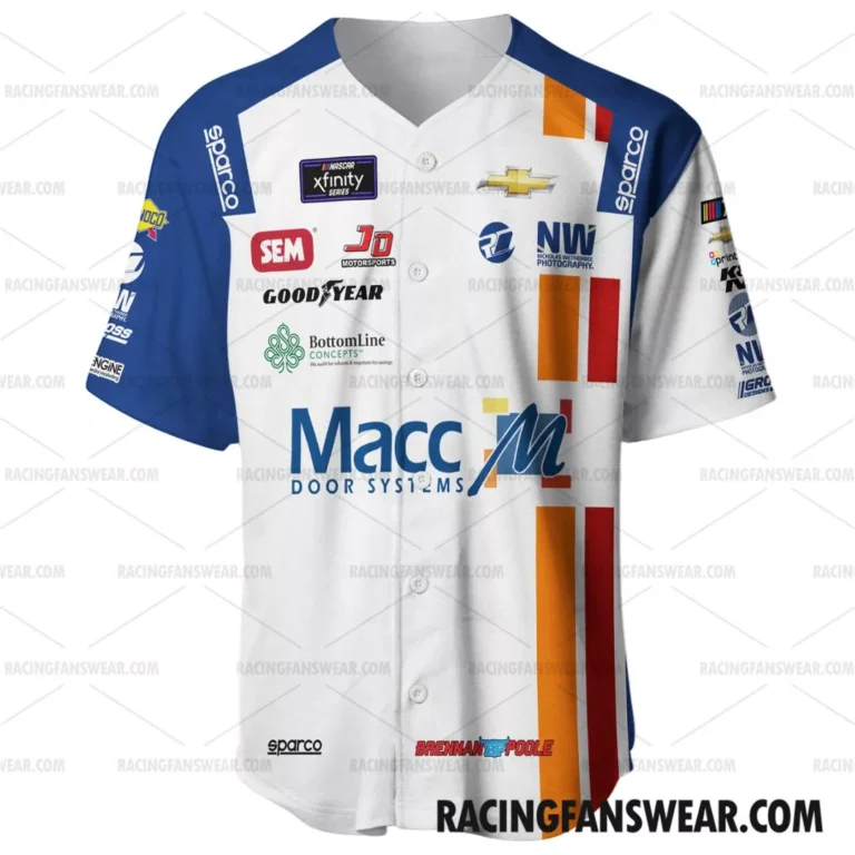 Nascar store - Loyal fans of Brennan Poole's Unisex Baseball Jerseys,Kid Baseball Jerseys,Youth Baseball Jerseys:vintage nascar racing suit,uniform,apparel,shirts,merch,hoodie,jackets,shorts,sweatshirt,outfits,clothes