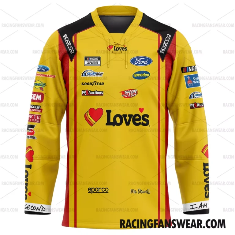 Nascar store - Loyal fans of Michael McDowell's Men's Hockey Jerseys,WoMen's Hockey Jerseys,Youth's Hockey Jerseys:vintage nascar racing suit,uniform,apparel,shirts,merch,hoodie,jackets,shorts,sweatshirt,outfits,clothes