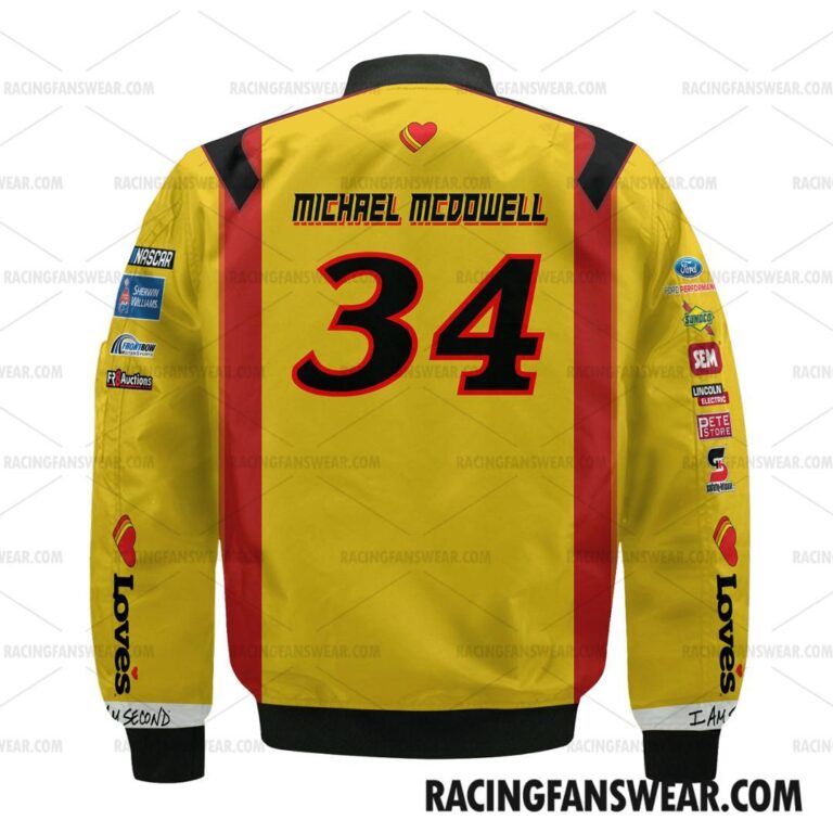 Nascar store - Loyal fans of Michael McDowell's Bomber Jacket,Unisex Thick Coat,Unisex Sleeveless Hoodie,Unisex Hooded T-Shirt,Kid Sleeveless Hoodie,Kid Hooded T-Shirts,Kid Thick Coat:vintage nascar racing suit,uniform,apparel,shirts,merch,hoodie,jackets,shorts,sweatshirt,outfits,clothes