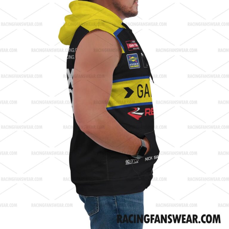 Nascar store - Loyal fans of Nick Sanchez's Unisex Sleeveless Hoodie,Unisex Hooded T-Shirt,Kid Sleeveless Hoodie,Kid Hooded T-Shirts:vintage nascar racing suit,uniform,apparel,shirts,merch,hoodie,jackets,shorts,sweatshirt,outfits,clothes