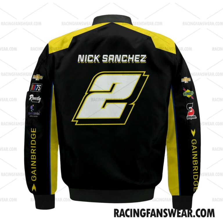 Nascar store - Loyal fans of Nick Sanchez's Bomber Jacket,Unisex Thick Coat,Unisex Sleeveless Hoodie,Unisex Hooded T-Shirt,Kid Sleeveless Hoodie,Kid Hooded T-Shirts,Kid Thick Coat:vintage nascar racing suit,uniform,apparel,shirts,merch,hoodie,jackets,shorts,sweatshirt,outfits,clothes