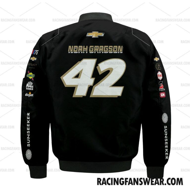 Nascar store - Loyal fans of Noah Gragson's Bomber Jacket,Unisex Thick Coat,Unisex Sleeveless Hoodie,Unisex Hooded T-Shirt,Kid Sleeveless Hoodie,Kid Hooded T-Shirts,Kid Thick Coat:vintage nascar racing suit,uniform,apparel,shirts,merch,hoodie,jackets,shorts,sweatshirt,outfits,clothes