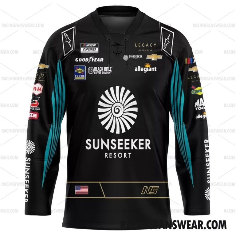 Nascar store - Loyal fans of Noah Gragson's Men's Hockey Jerseys,WoMen's Hockey Jerseys,Youth's Hockey Jerseys:vintage nascar racing suit,uniform,apparel,shirts,merch,hoodie,jackets,shorts,sweatshirt,outfits,clothes