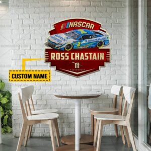 Nascar store - Loyal fans of Ross Chastain's Cut Metal Signs:vintage nascar racing suit,uniform,apparel,shirts,merch,hoodie,jackets,shorts,sweatshirt,outfits,clothes