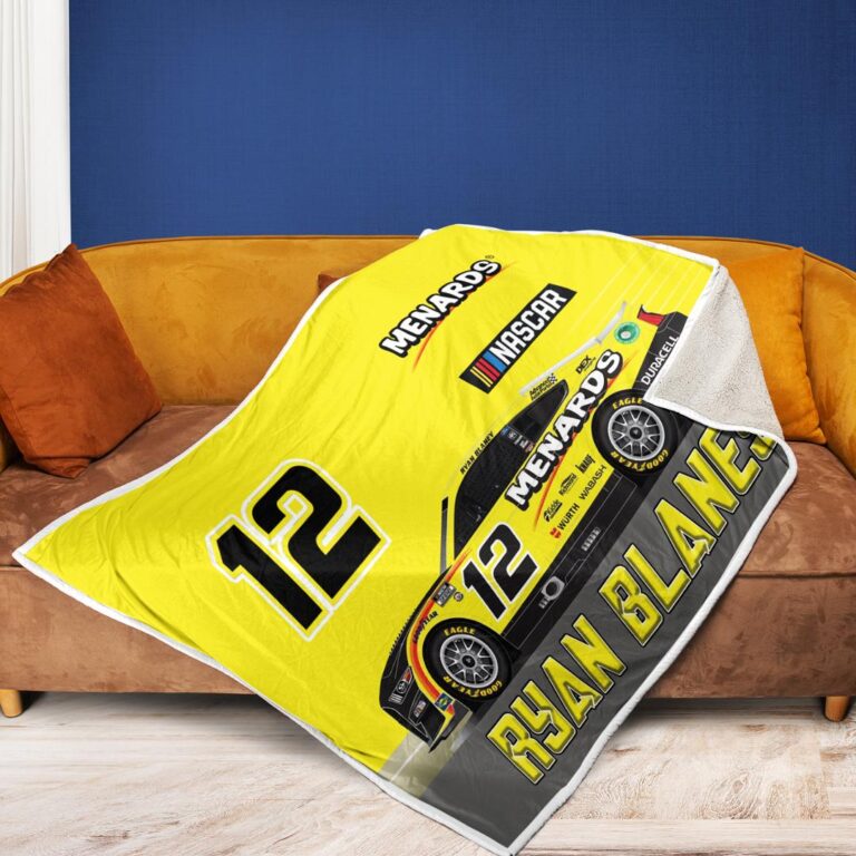 Nascar store - Loyal fans of Ryan Blaney's Rug,Doormat,Blanket Microfiber Fleece,Blanket Premium Sherpa:vintage nascar racing suit,uniform,apparel,shirts,merch,hoodie,jackets,shorts,sweatshirt,outfits,clothes