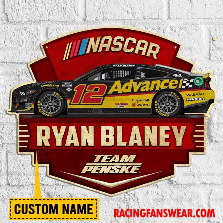 Nascar store - Loyal fans of Ryan Blaney's Cut Metal Signs:vintage nascar racing suit,uniform,apparel,shirts,merch,hoodie,jackets,shorts,sweatshirt,outfits,clothes