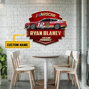 Nascar store - Loyal fans of Ryan Blaney's Cut Metal Signs:vintage nascar racing suit,uniform,apparel,shirts,merch,hoodie,jackets,shorts,sweatshirt,outfits,clothes