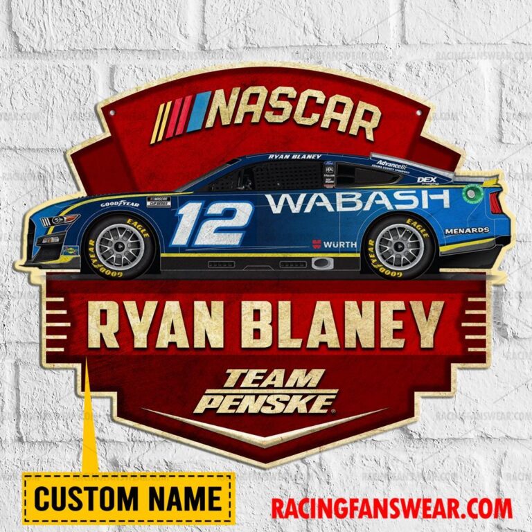 Nascar store - Loyal fans of Ryan Blaney's Cut Metal Signs:vintage nascar racing suit,uniform,apparel,shirts,merch,hoodie,jackets,shorts,sweatshirt,outfits,clothes