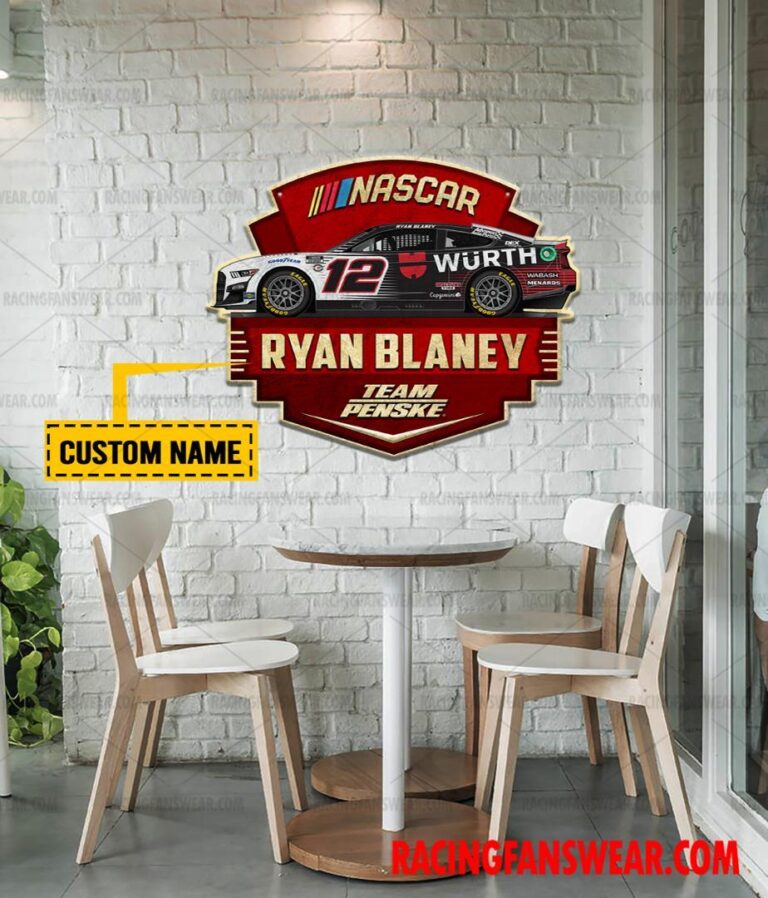 Nascar store - Loyal fans of Ryan Blaney's Cut Metal Signs:vintage nascar racing suit,uniform,apparel,shirts,merch,hoodie,jackets,shorts,sweatshirt,outfits,clothes