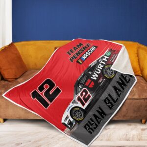 Ryan Blaney Nascar Team Penske Racing Carpet Living Room Area Rugs Doormats Blanket Flag Home 6 Nascar store - Loyal fans of Ryan Blaney's Rug,Doormat,Blanket Microfiber Fleece,Blanket Premium Sherpa,House Flag:vintage nascar racing suit,uniform,apparel,shirts,merch,hoodie,jackets,shorts,sweatshirt,outfits,clothes