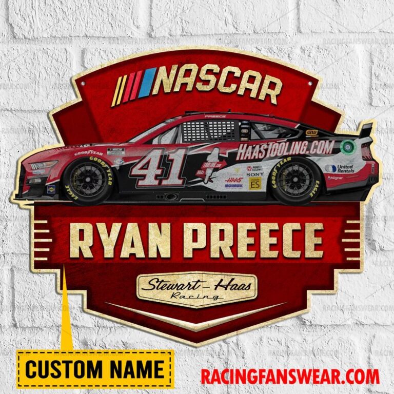 Nascar store - Loyal fans of Ryan Preece's Cut Metal Signs:vintage nascar racing suit,uniform,apparel,shirts,merch,hoodie,jackets,shorts,sweatshirt,outfits,clothes