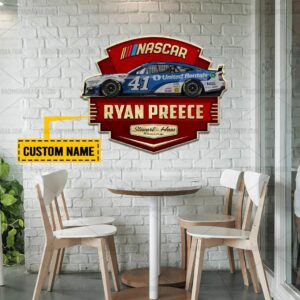 Nascar store - Loyal fans of Ryan Preece's Cut Metal Signs:vintage nascar racing suit,uniform,apparel,shirts,merch,hoodie,jackets,shorts,sweatshirt,outfits,clothes