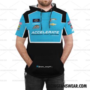 Sam Mayer Nascar Racing 2023 Customize Name and Number Clothes Bomber Thick Coat Sleeveless Hoodie Hooded T-Shirt 9 Nascar store - Loyal fans of Sam Mayer's Bomber Jacket,Unisex Thick Coat,Unisex Sleeveless Hoodie,Unisex Hooded T-Shirt,Kid Sleeveless Hoodie,Kid Hooded T-Shirts,Kid Thick Coat:vintage nascar racing suit,uniform,apparel,shirts,merch,hoodie,jackets,shorts,sweatshirt,outfits,clothes