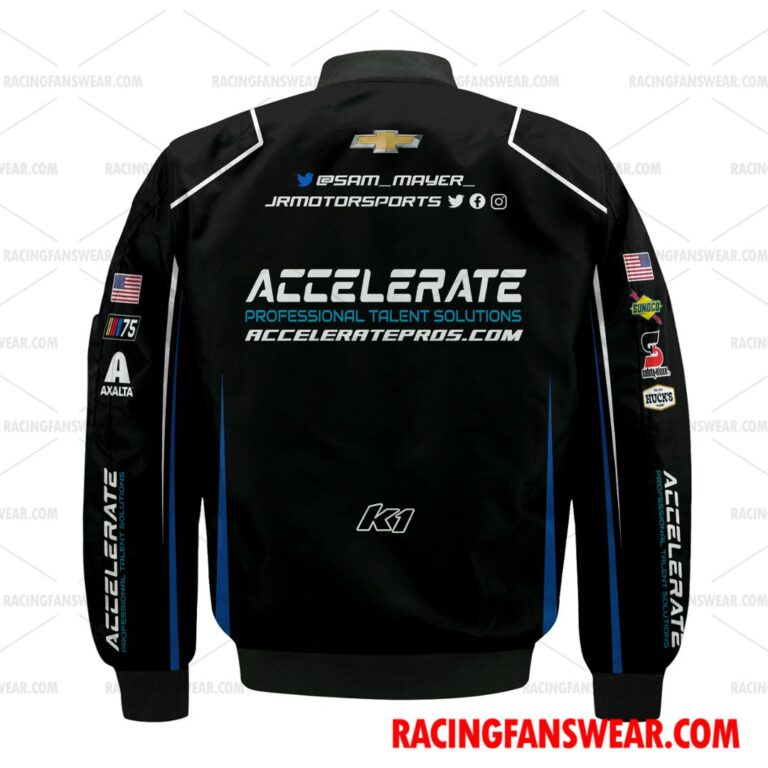 Nascar store - Loyal fans of Sam Mayer's Bomber Jacket,Unisex Thick Coat,Unisex Sleeveless Hoodie,Unisex Hooded T-Shirt,Kid Sleeveless Hoodie,Kid Hooded T-Shirts,Kid Thick Coat:vintage nascar racing suit,uniform,apparel,shirts,merch,hoodie,jackets,shorts,sweatshirt,outfits,clothes