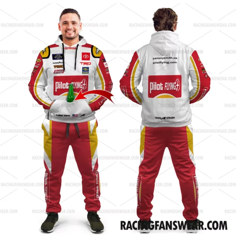 Nascar store - Loyal fans of Sammy Smith's Combo Unisex Pop Top Hoodie + Unisex Long Pants,Unisex Pop Top Hoodie,Unisex Long Pants:vintage nascar racing suit,uniform,apparel,shirts,merch,hoodie,jackets,shorts,sweatshirt,outfits,clothes