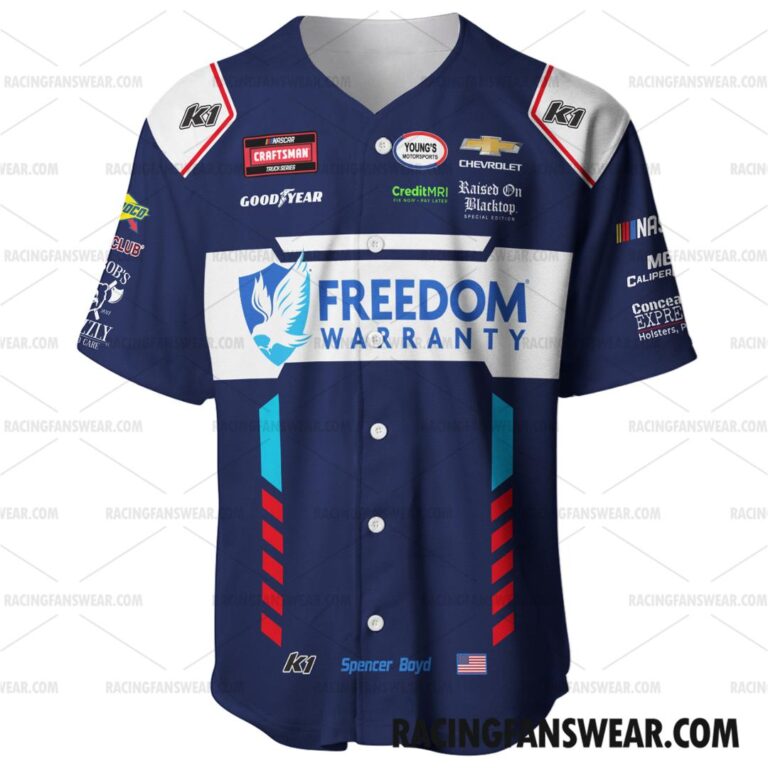 Nascar store - Loyal fans of Spencer Boyd's Unisex Baseball Jerseys,Kid Baseball Jerseys,Youth Baseball Jerseys,Men's Hockey Jerseys,WoMen's Hockey Jerseys,Youth's Hockey Jerseys:vintage nascar racing suit,uniform,apparel,shirts,merch,hoodie,jackets,shorts,sweatshirt,outfits,clothes