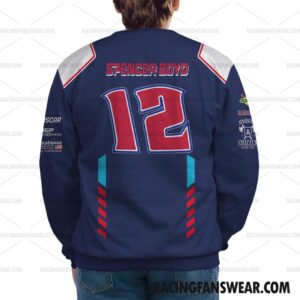 Spencer Boyd Nascar Racing 2023 Uniform Apparel Clothes Sweatshirt Zip Pop Top Hoodie T-Shirt Long Pant 12 Nascar store - Loyal fans of Spencer Boyd's Combo Unisex Hoodie + Unisex Long Pants,Combo Unisex Pop Top Hoodie + Unisex Long Pants,Combo Unisex Zip Hoodie + Unisex Long Pants,Combo Kid Hoodie + Kid Long Pants,Combo Kid Zip Hoodie + Kid Long Pants,Unisex Pop Top Hoodie,Unisex Hoodie,Unisex Zip Hoodie,Unisex T-Shirt,Unisex Sweatshirt,Unisex Long Pants,Kid Hoodie,Kid Zip Hoodie,Kid T-Shirt,Kid Sweatshirt,Kid Long Pants:vintage nascar racing suit,uniform,apparel,shirts,merch,hoodie,jackets,shorts,sweatshirt,outfits,clothes
