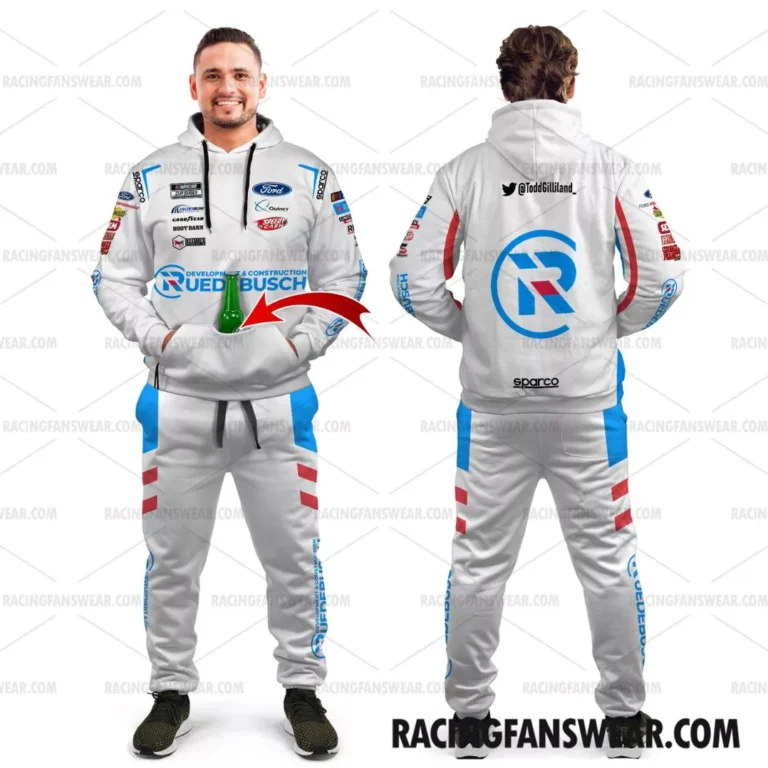 Nascar store - Loyal fans of Todd Gilliland's Combo Unisex Pop Top Hoodie + Unisex Long Pants,Unisex Pop Top Hoodie,Unisex Long Pants:vintage nascar racing suit,uniform,apparel,shirts,merch,hoodie,jackets,shorts,sweatshirt,outfits,clothes