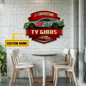 Nascar store - Loyal fans of Ty Gibbs's Cut Metal Signs:vintage nascar racing suit,uniform,apparel,shirts,merch,hoodie,jackets,shorts,sweatshirt,outfits,clothes