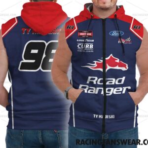 Nascar store - Loyal fans of Ty Majeski's Bomber Jacket,Unisex Thick Coat,Unisex Sleeveless Hoodie,Unisex Hooded T-Shirt,Kid Sleeveless Hoodie,Kid Hooded T-Shirts,Kid Thick Coat:vintage nascar racing suit,uniform,apparel,shirts,merch,hoodie,jackets,shorts,sweatshirt,outfits,clothes