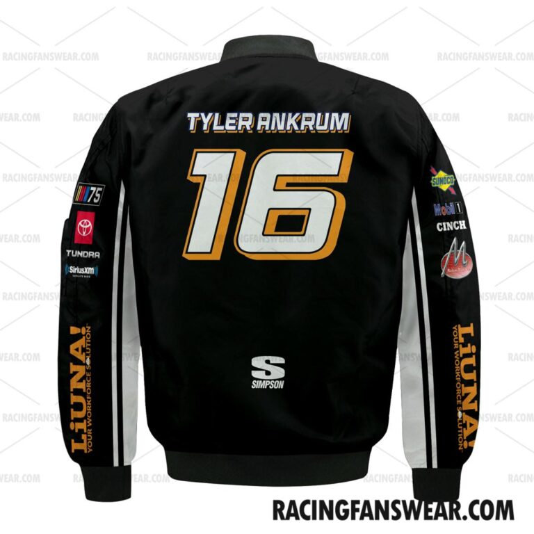 Nascar store - Loyal fans of Tyler Ankrum's Bomber Jacket,Unisex Thick Coat,Unisex Sleeveless Hoodie,Unisex Hooded T-Shirt,Kid Sleeveless Hoodie,Kid Hooded T-Shirts,Kid Thick Coat:vintage nascar racing suit,uniform,apparel,shirts,merch,hoodie,jackets,shorts,sweatshirt,outfits,clothes