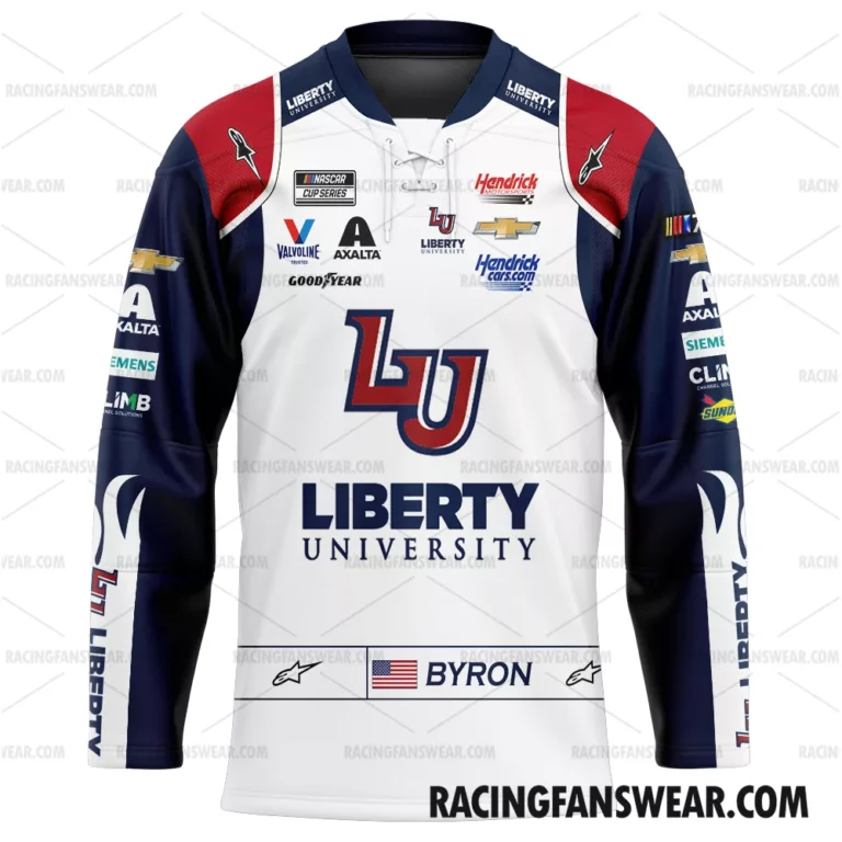 Nascar store - Loyal fans of William Byron's Men's Hockey Jerseys,WoMen's Hockey Jerseys,Youth's Hockey Jerseys:vintage nascar racing suit,uniform,apparel,shirts,merch,hoodie,jackets,shorts,sweatshirt,outfits,clothes