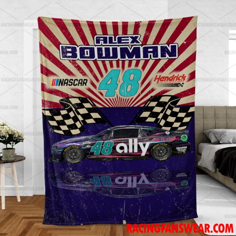 Nascar store - Loyal fans of Alex Bowman's Bedding Duvet Cover + 1/2 Pillow Cases,Blanket Microfiber Fleece,Blanket Premium Sherpa:vintage nascar racing suit,uniform,apparel,shirts,merch,hoodie,jackets,shorts,sweatshirt,outfits,clothes