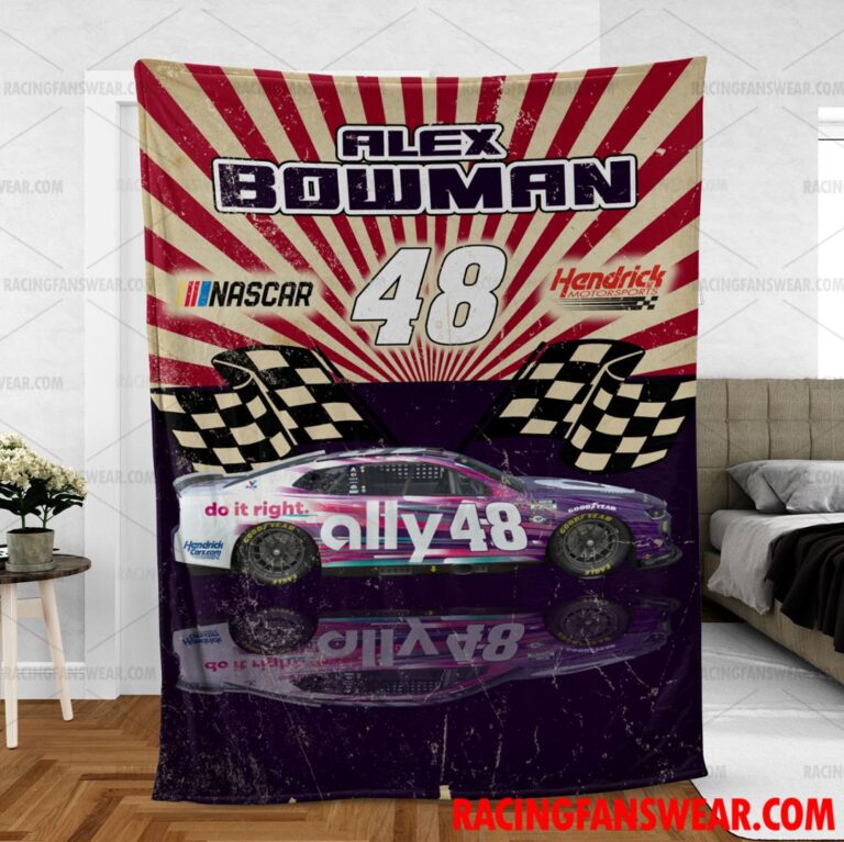 Nascar store - Loyal fans of Alex Bowman's Bedding Duvet Cover + 1/2 Pillow Cases,Blanket Microfiber Fleece,Blanket Premium Sherpa:vintage nascar racing suit,uniform,apparel,shirts,merch,hoodie,jackets,shorts,sweatshirt,outfits,clothes