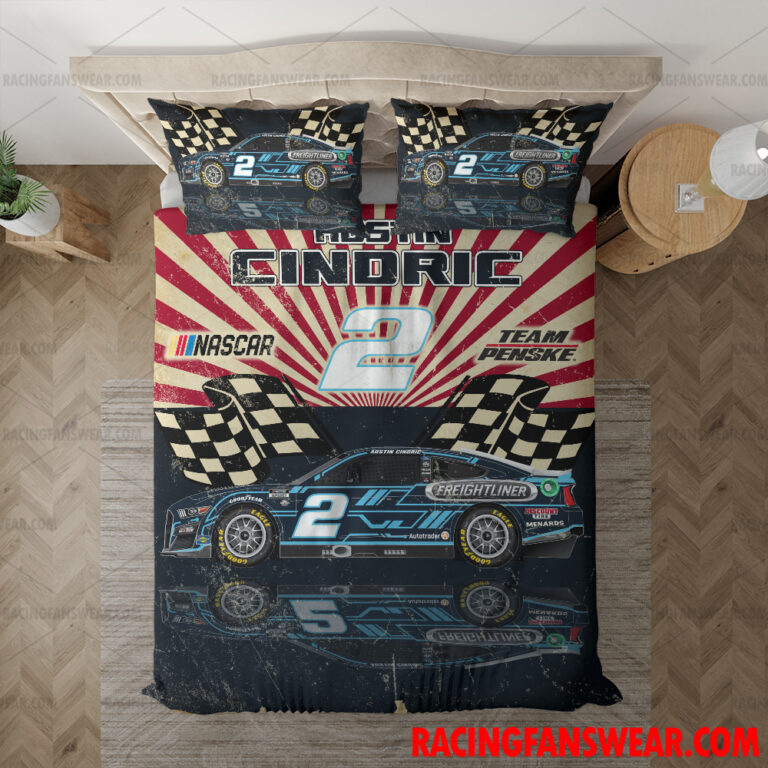 Nascar store - Loyal fans of Austin Cindric's Bedding Duvet Cover + 1/2 Pillow Cases,Blanket Microfiber Fleece,Blanket Premium Sherpa:vintage nascar racing suit,uniform,apparel,shirts,merch,hoodie,jackets,shorts,sweatshirt,outfits,clothes