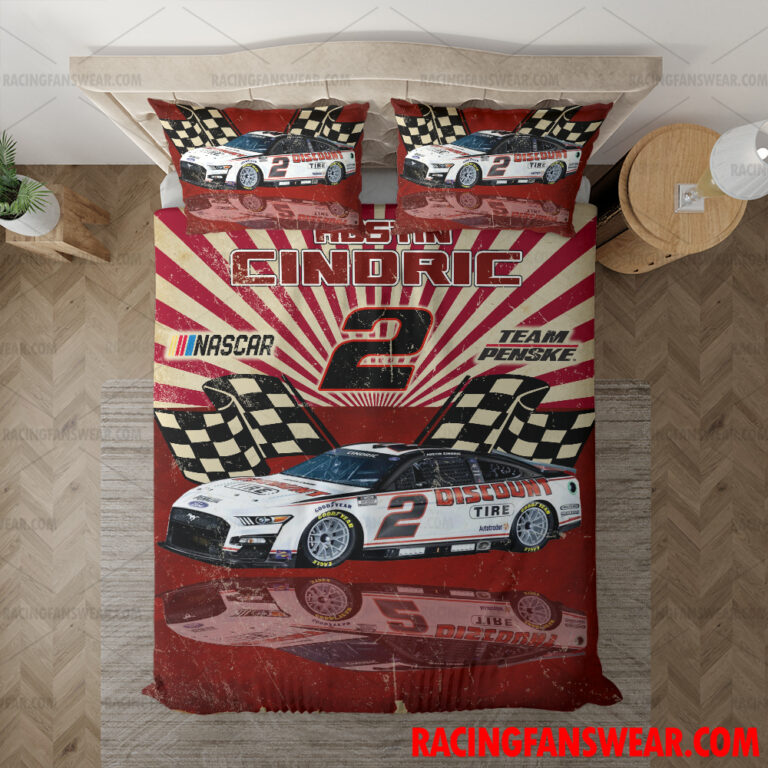 Nascar store - Loyal fans of Austin Cindric's Bedding Duvet Cover + 1/2 Pillow Cases,Blanket Microfiber Fleece,Blanket Premium Sherpa:vintage nascar racing suit,uniform,apparel,shirts,merch,hoodie,jackets,shorts,sweatshirt,outfits,clothes