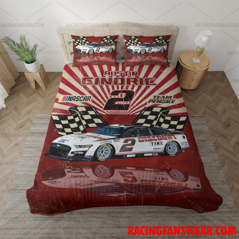 Nascar store - Loyal fans of Austin Cindric's Bedding Duvet Cover + 1/2 Pillow Cases,Blanket Microfiber Fleece,Blanket Premium Sherpa:vintage nascar racing suit,uniform,apparel,shirts,merch,hoodie,jackets,shorts,sweatshirt,outfits,clothes