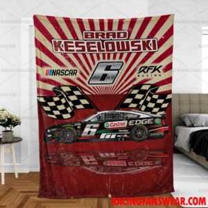 Brad Keselowski Nascar Racing Home Blanket | Bedding Duvet Cover + 1|2 Pillow Cases 6 Nascar store - Loyal fans of Brad Keselowski's Bedding Duvet Cover + 1/2 Pillow Cases,Blanket Microfiber Fleece,Blanket Premium Sherpa:vintage nascar racing suit,uniform,apparel,shirts,merch,hoodie,jackets,shorts,sweatshirt,outfits,clothes