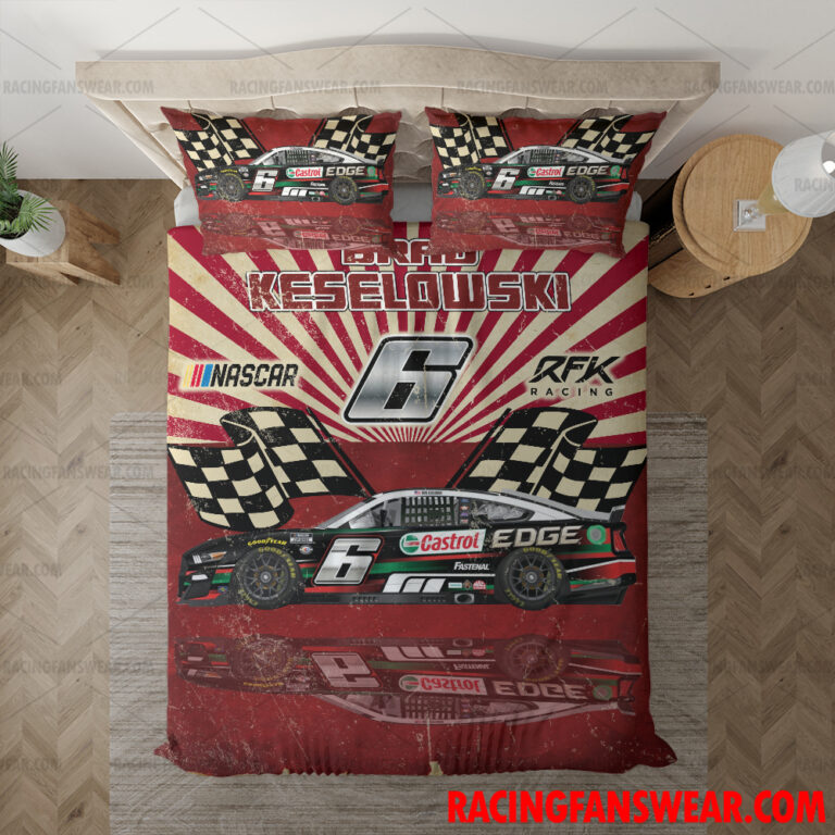 Nascar store - Loyal fans of Brad Keselowski's Bedding Duvet Cover + 1/2 Pillow Cases,Blanket Microfiber Fleece,Blanket Premium Sherpa:vintage nascar racing suit,uniform,apparel,shirts,merch,hoodie,jackets,shorts,sweatshirt,outfits,clothes