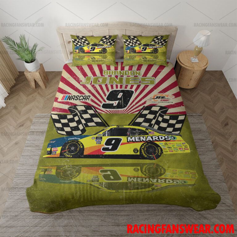 Nascar store - Loyal fans of Brandon Jones's Bedding Duvet Cover + 1/2 Pillow Cases,Blanket Microfiber Fleece,Blanket Premium Sherpa:vintage nascar racing suit,uniform,apparel,shirts,merch,hoodie,jackets,shorts,sweatshirt,outfits,clothes