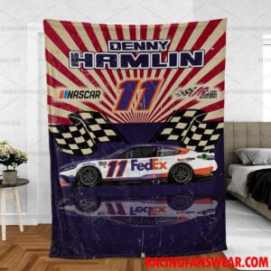 Denny Hamlin Nascar Racing Home Blanket | Bedding Duvet Cover + 1|2 Pillow Cases 6 Nascar store - Loyal fans of Denny Hamlin's Bedding Duvet Cover + 1/2 Pillow Cases,Blanket Microfiber Fleece,Blanket Premium Sherpa:vintage nascar racing suit,uniform,apparel,shirts,merch,hoodie,jackets,shorts,sweatshirt,outfits,clothes