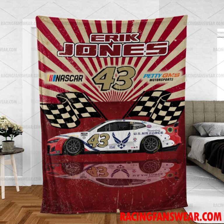 Nascar store - Loyal fans of Erik Jones's Bedding Duvet Cover + 1/2 Pillow Cases,Blanket Microfiber Fleece,Blanket Premium Sherpa:vintage nascar racing suit,uniform,apparel,shirts,merch,hoodie,jackets,shorts,sweatshirt,outfits,clothes