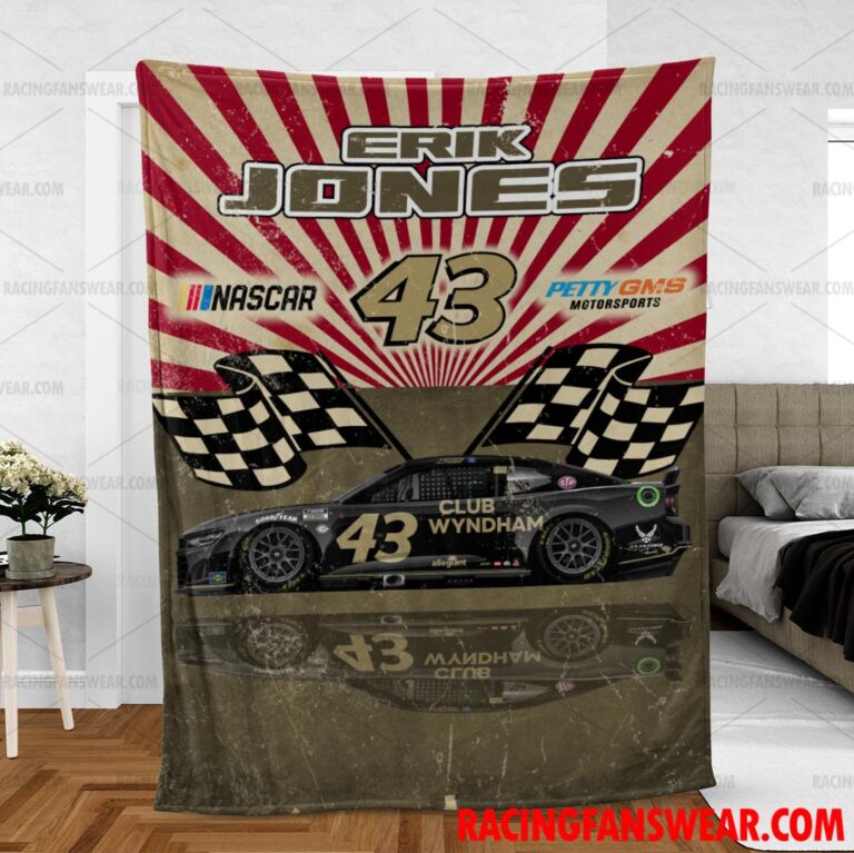 Nascar store - Loyal fans of Erik Jones's Bedding Duvet Cover + 1/2 Pillow Cases,Blanket Microfiber Fleece,Blanket Premium Sherpa:vintage nascar racing suit,uniform,apparel,shirts,merch,hoodie,jackets,shorts,sweatshirt,outfits,clothes