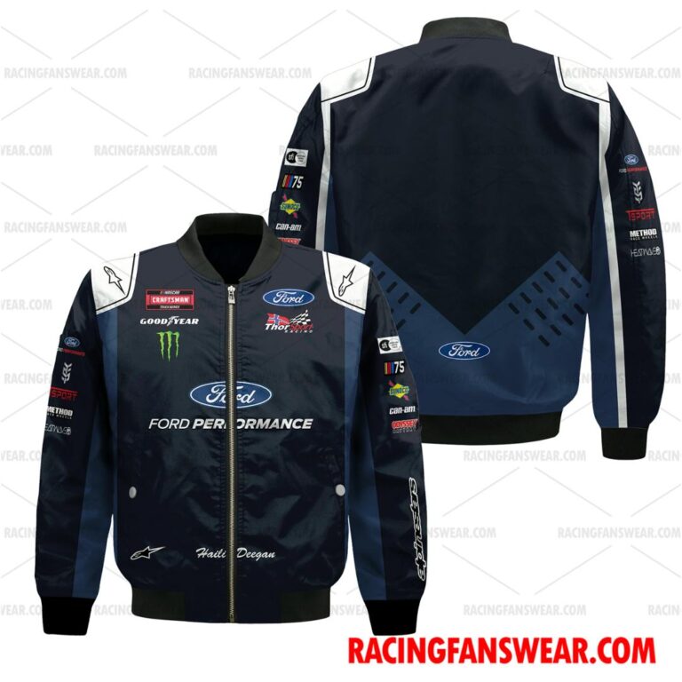 Nascar store - Loyal fans of Hailie Deegan's Bomber Jacket,Unisex Thick Coat,Unisex Sleeveless Hoodie,Unisex Hooded T-Shirt,Kid Sleeveless Hoodie,Kid Hooded T-Shirts,Kid Thick Coat:vintage nascar racing suit,uniform,apparel,shirts,merch,hoodie,jackets,shorts,sweatshirt,outfits,clothes